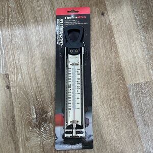 Stainless Steel Analog Candy/Thermometer - Silver